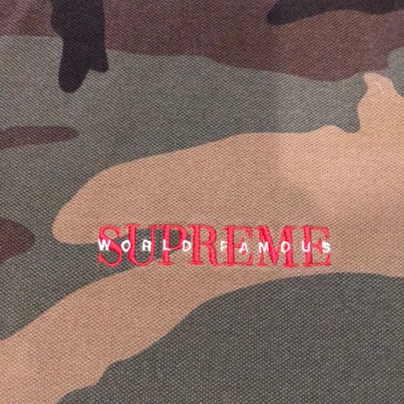 Supreme Pique S/S Henley - Woodland Camo - Picture 4 of 6